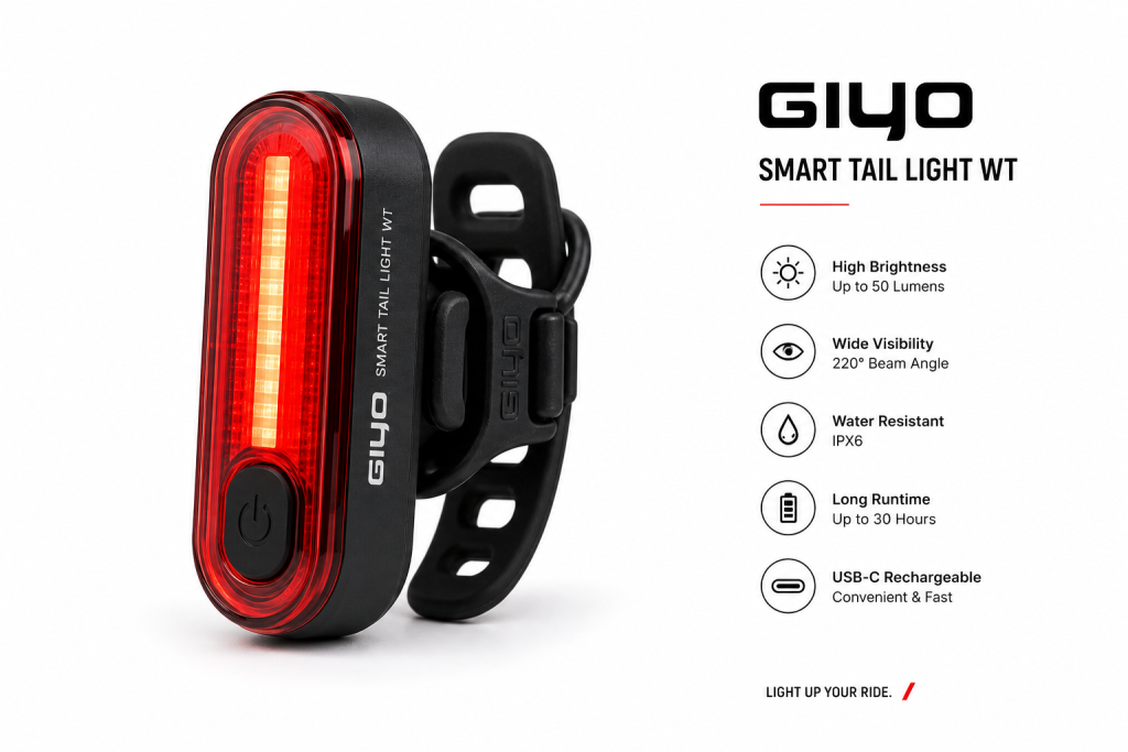 Giyo Smart Tail Light WT