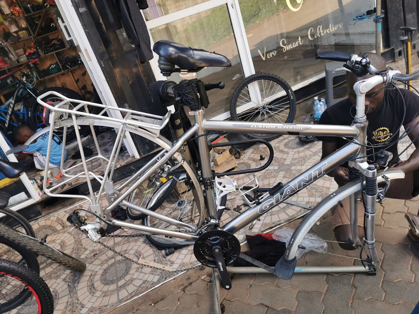The workshop at Bikes and Accessories KE, Nairobi